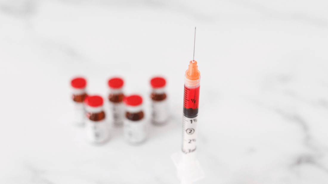 A syringe of B12 treatment.